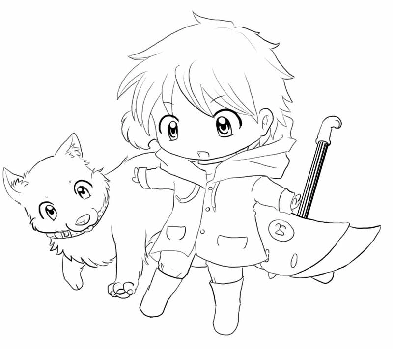 Tải ngay hình tô màu anime nam siêu cool