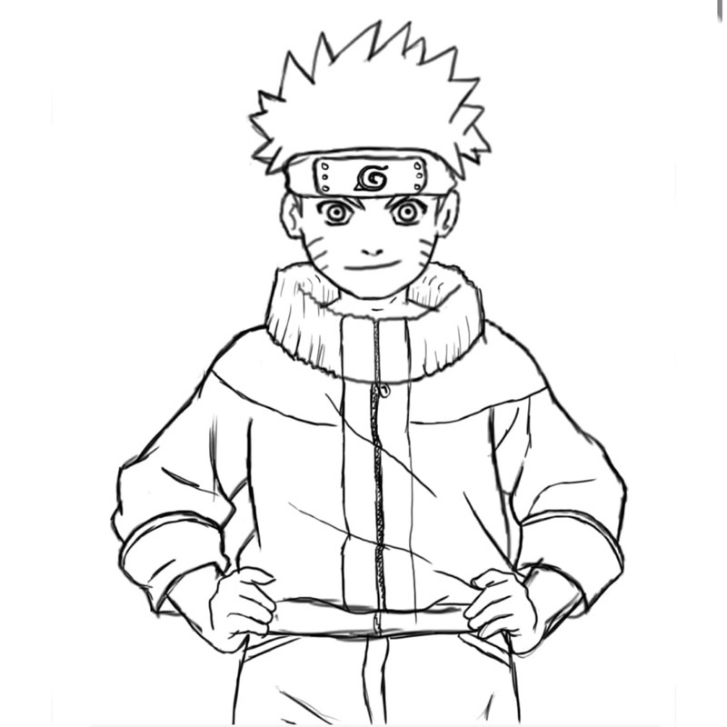 Bộ sưu tập tranh tô màu anime nam cute đáng yêu