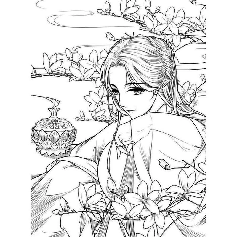 Sưu tập độc đáo Hình Tô Màu Anime Nữ Ngầu