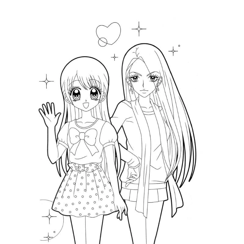 Tham khảo Tranh Tô Màu Anime Nữ Cổ Trang đặc sắc