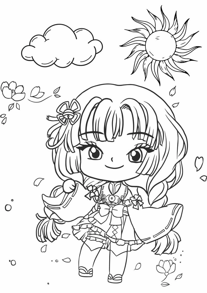 Thỏa sức với bộ Tô Màu Tranh Anime Nữ đẹp