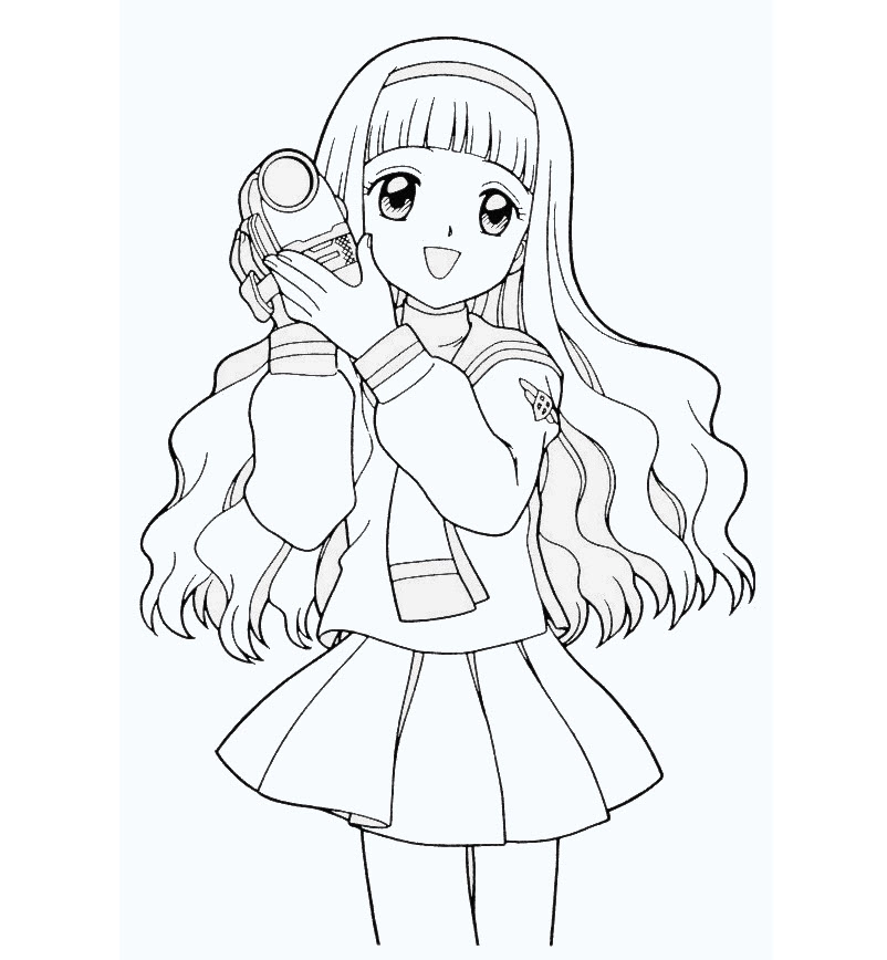 Chọn lựa bộ Tô Màu Anime Girl Cute dễ thương