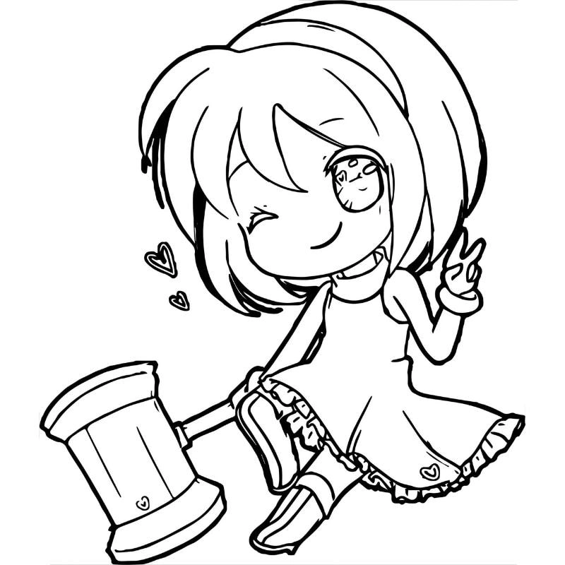 Sách tô màu Coloring Book Tranh Tô Màu Anime Girl Ngầu độc đáo