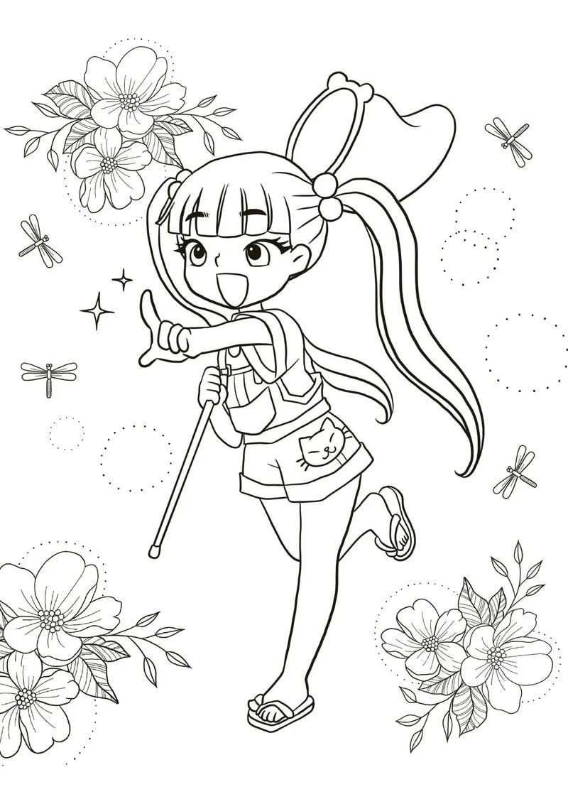 In nhanh In Hình Tô Màu Cinnamon Girl cho bé