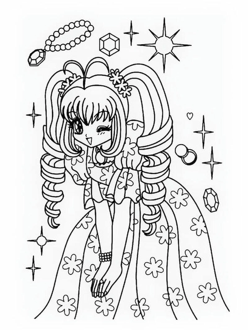 Chiêm ngưỡng Thiếu Nữ Tranh Tô Màu Anime Cổ Trang Nữ