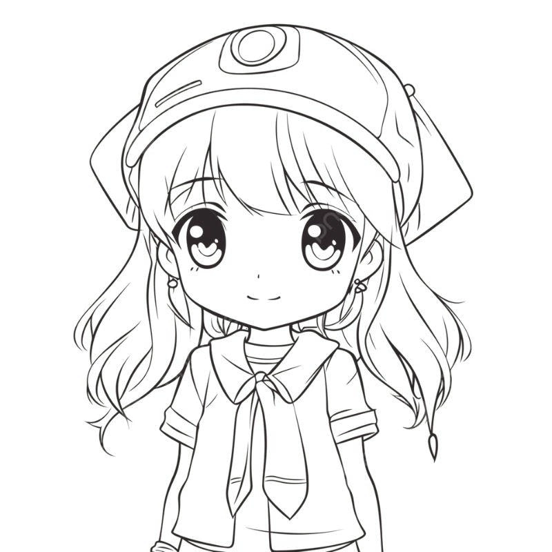 Chọn lọc Hình Anime Nữ Tô Màu đẹp nhất
