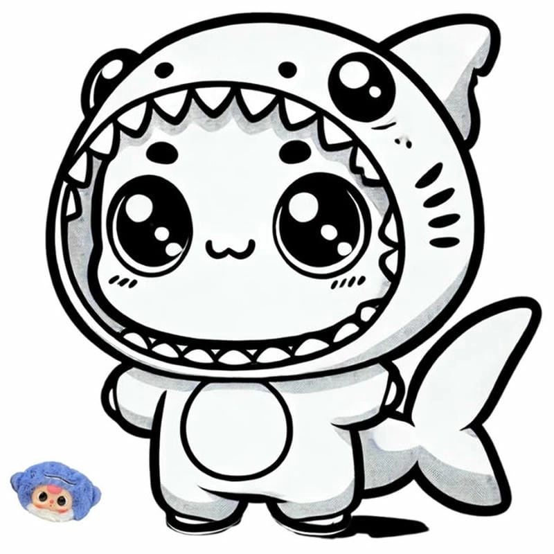 Hải sản tranh tô màu baby three hải sản đa dạng và vui nhộn