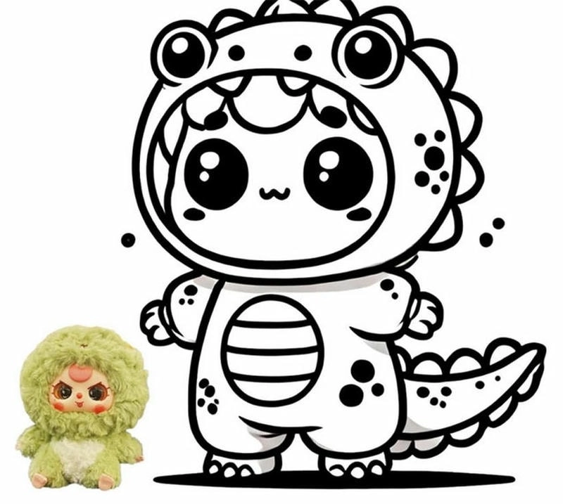 Tô màu baby three cung hoàng đạo sắc nét và đẹp mắt