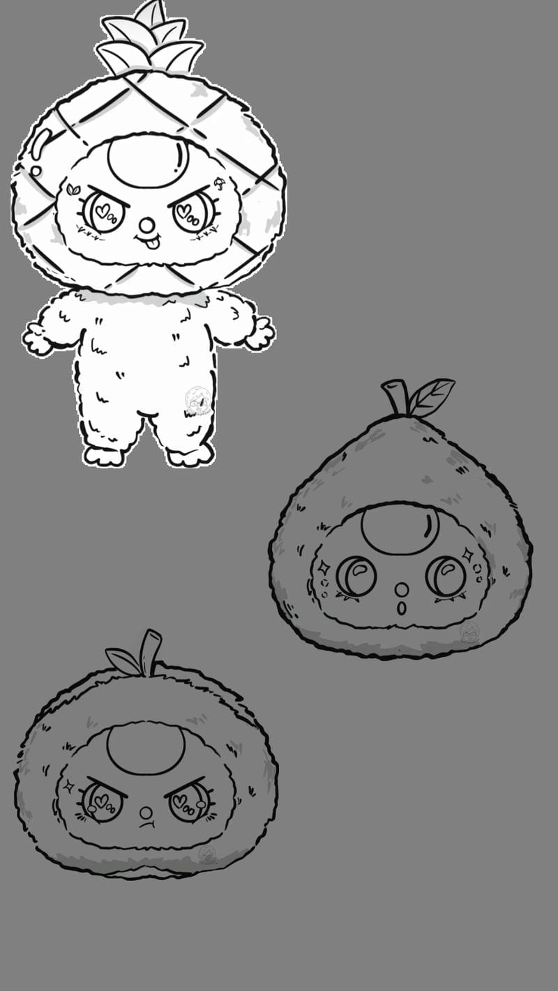 Tranh tô màu baby three tết vui nhộn đậm chất truyền thống