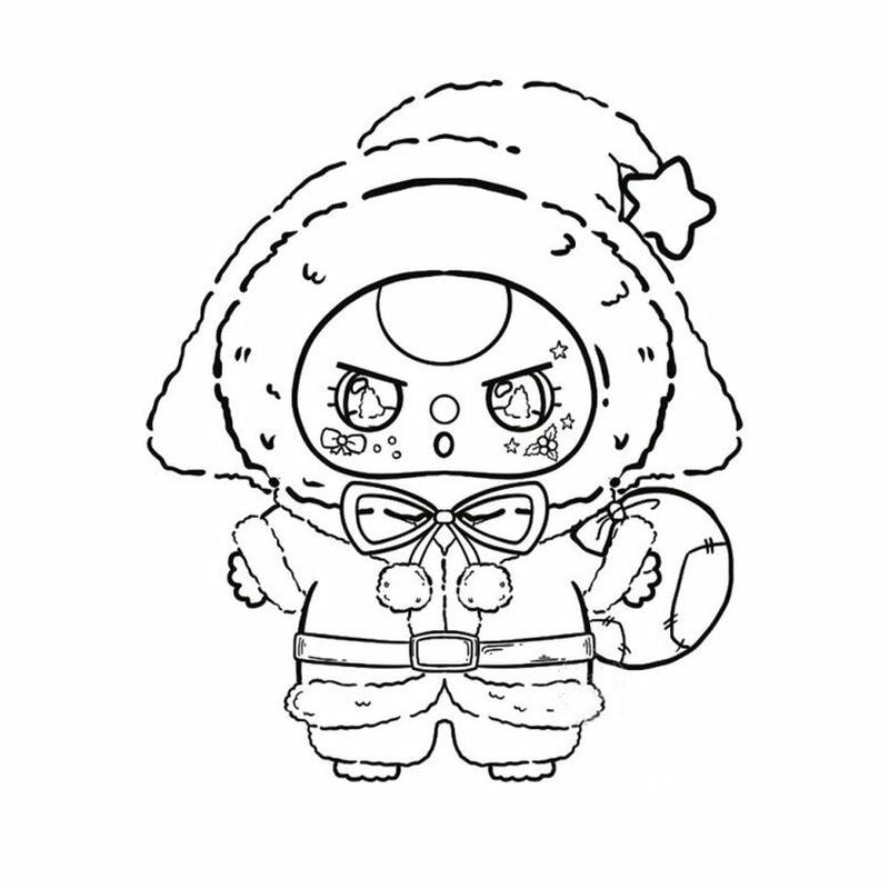 Tranh tô màu baby three mắt nước phong phú chủ đề