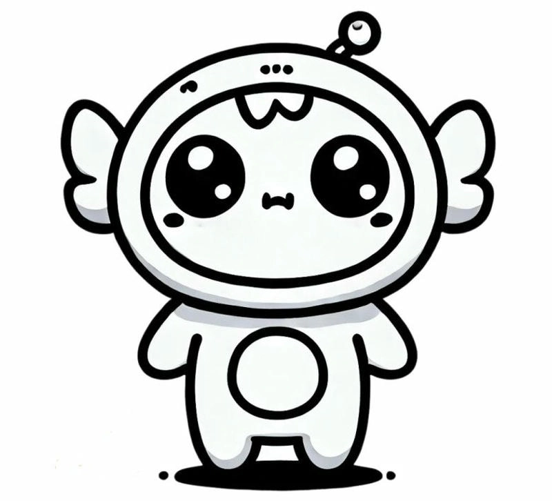 Tranh tô màu baby three gương thần đầy huyền bí cho bé