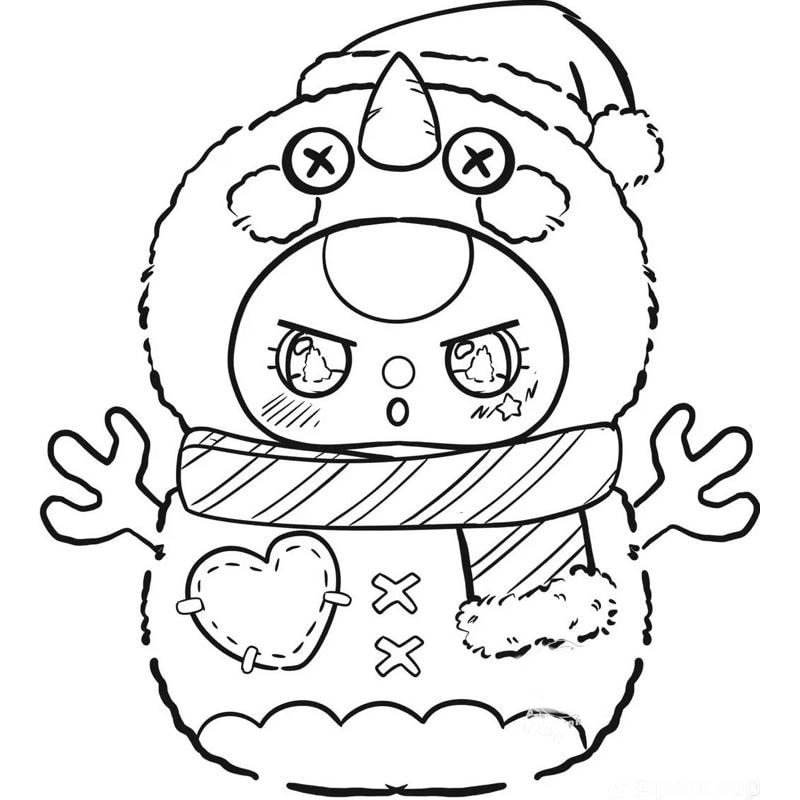 Tranh tô màu baby three gương nhiều hình ảnh đẹp mắt