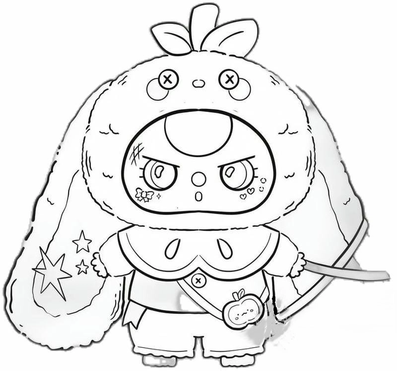 Tô màu baby three cute cho dịp Tết