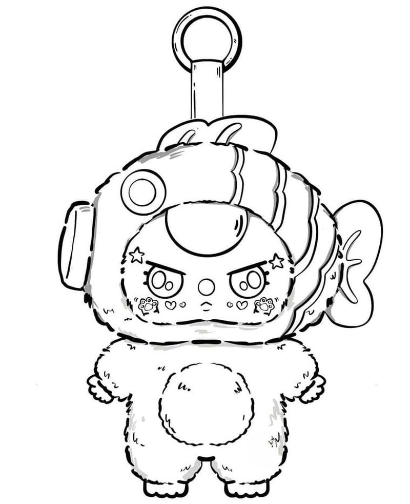 Hộp baby three cute tô màu độc đáo