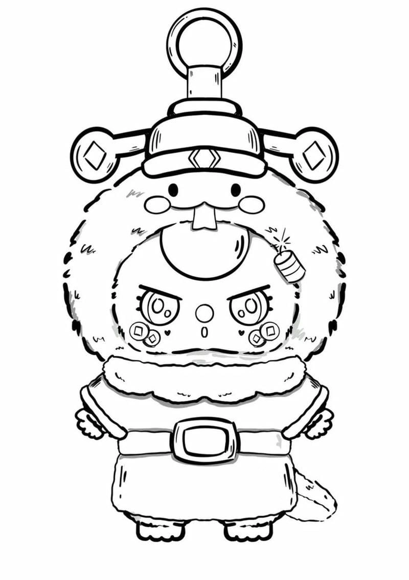 Baby three cute tranh tô màu cho bé