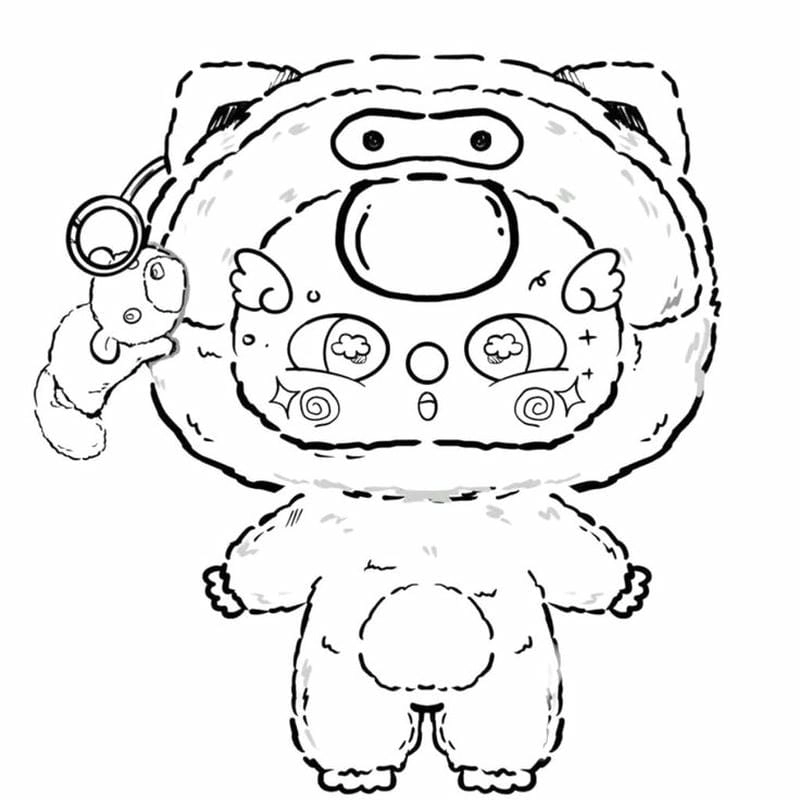 Ảnh baby three cute tô màu đáng yêu