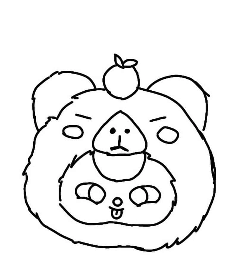 Tranh tô màu baby three cute cực xinh