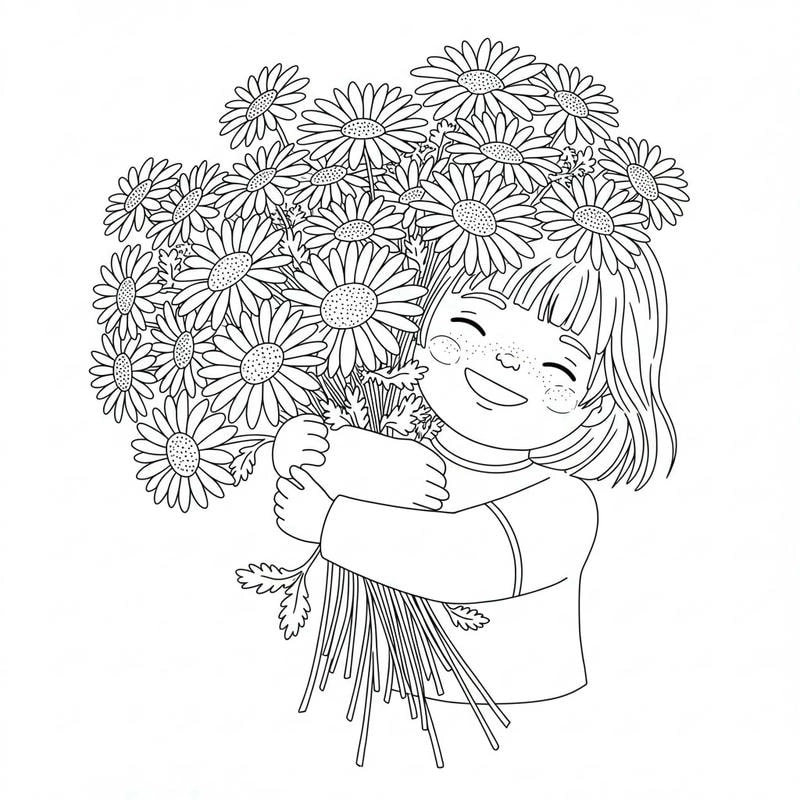 Khám phá hình ảnh bông hoa cho trẻ tô màu