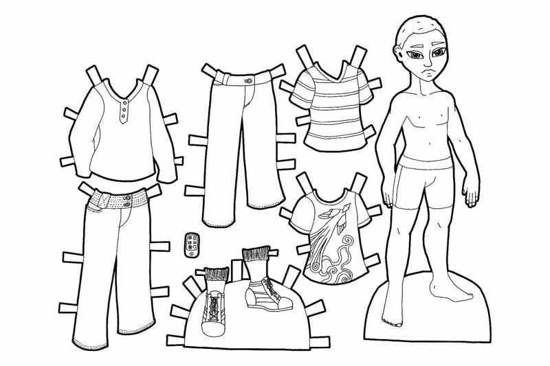 Khám phá tranh tô màu pinterest paper doll búp bê giấy chibi