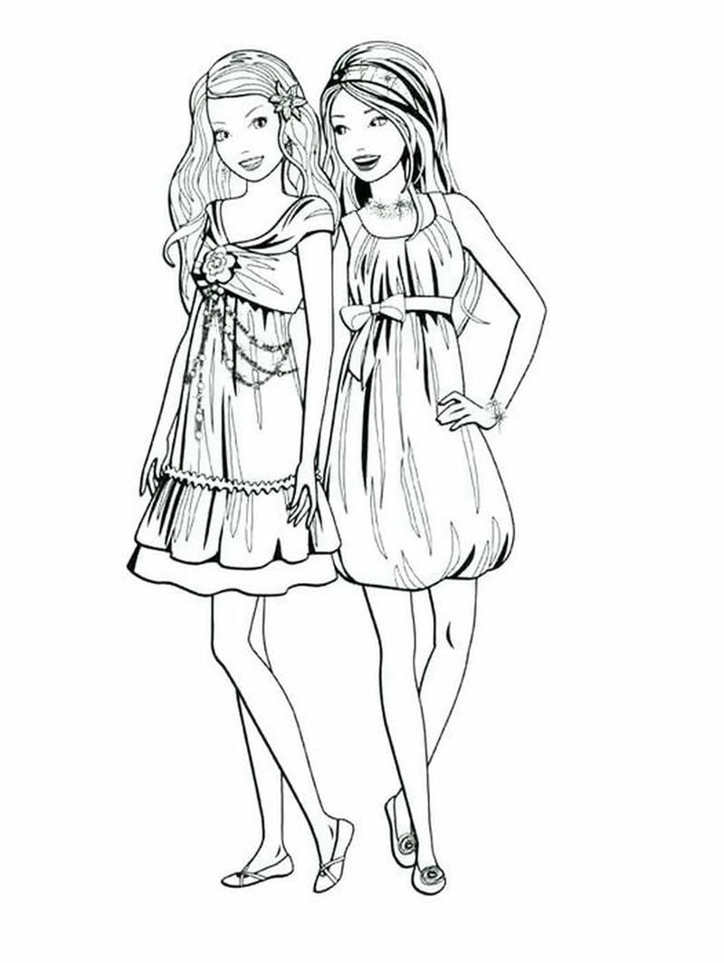 Sáng tạo tô màu búp bê theo ý thích