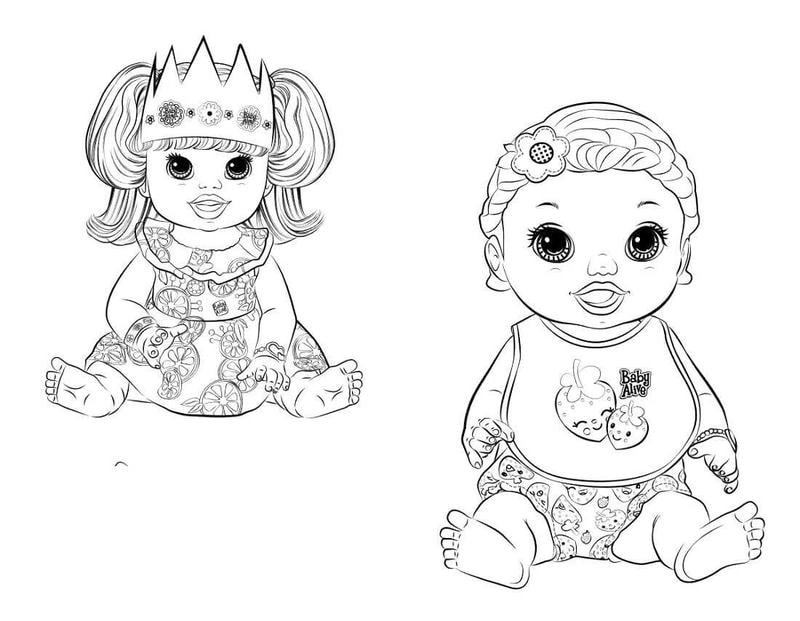 Sáng tạo búp bê tô màu theo ý thích