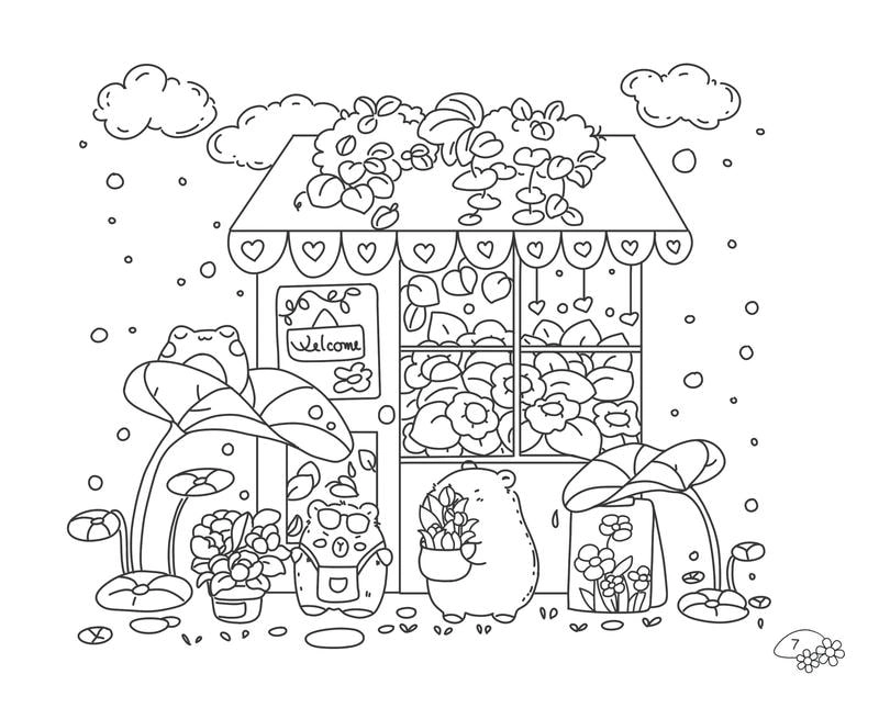 Tranh tô màu capybara cho bé rèn luyện tư duy sáng tạo