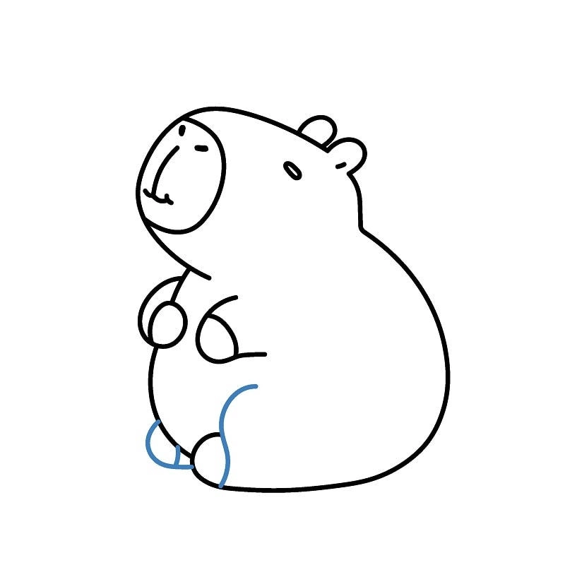 Tô màu sticker capybara đáng yêu cho bé tự tay sáng tạo