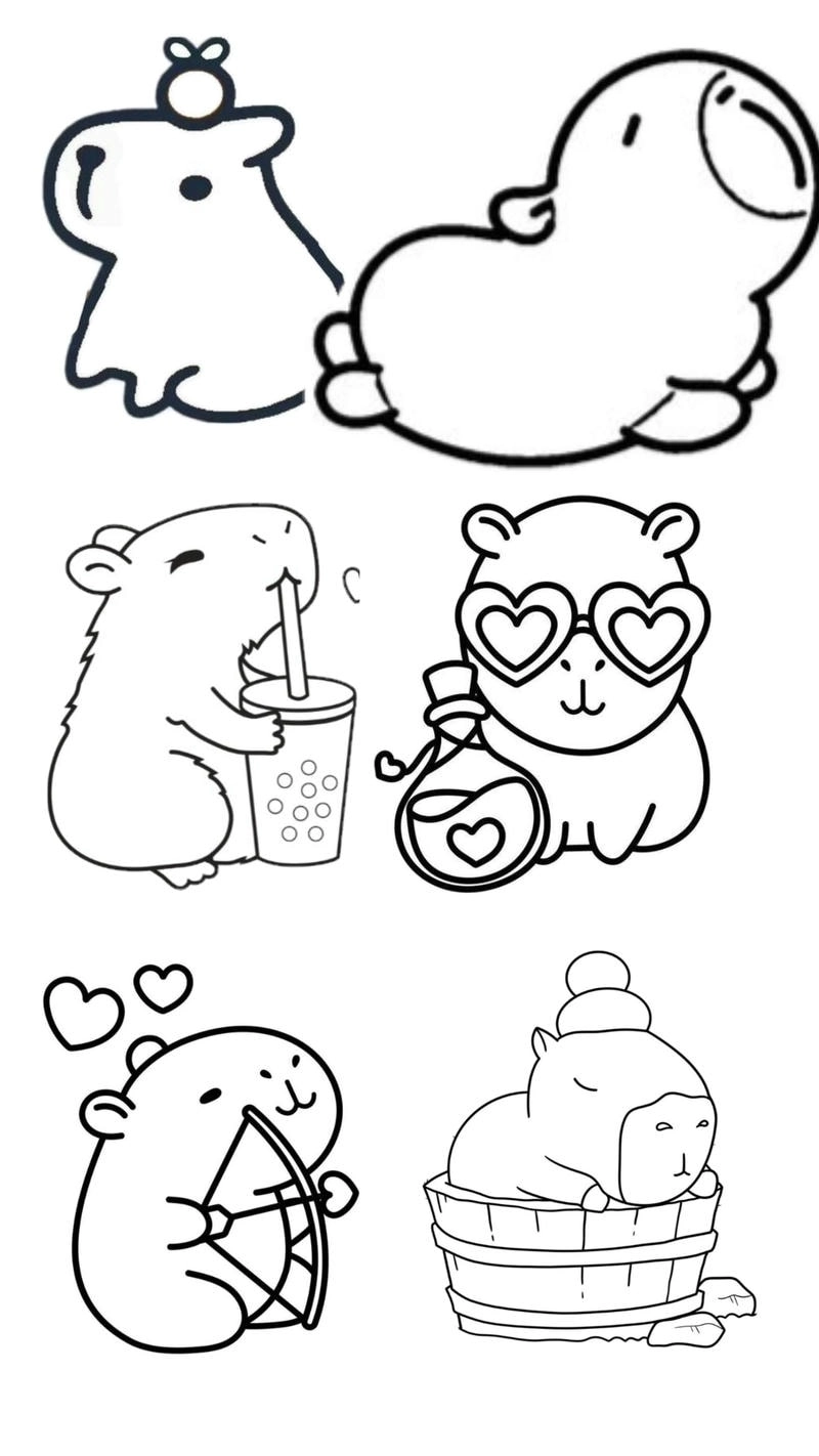 Capybara tô màu labubu cùng bé phiêu lưu thế giới màu kỳ ảo