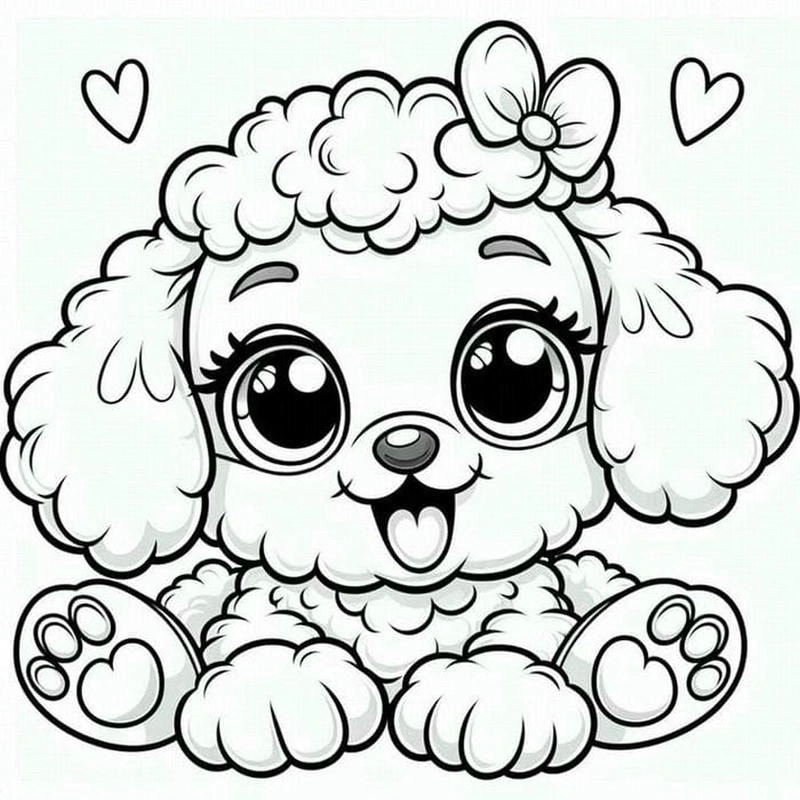 Gợi ý lựa chọn hình chó tô màu đẹp dễ in cho trẻ