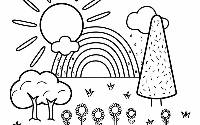 Ảnh tô màu cho bé 5 tuổi chọn lọc hình dễ thương