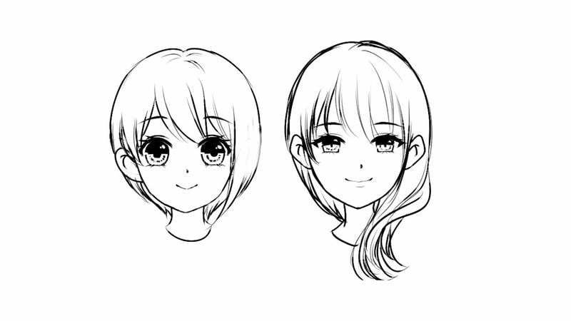 Tranh tô màu khuôn mặt bé gái đẹp với tranh tô màu cho bé gái