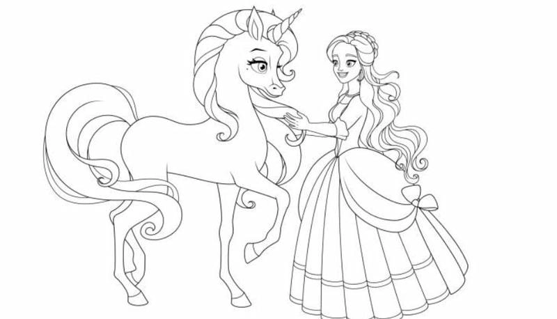 Tranh tô màu dễ thương cho bé gái chọn tranh tô màu cho bé gái