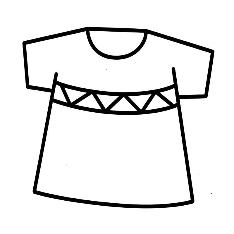 Tranh tô màu áo bé gái thật đẹp trong tranh tô màu cho bé gái
