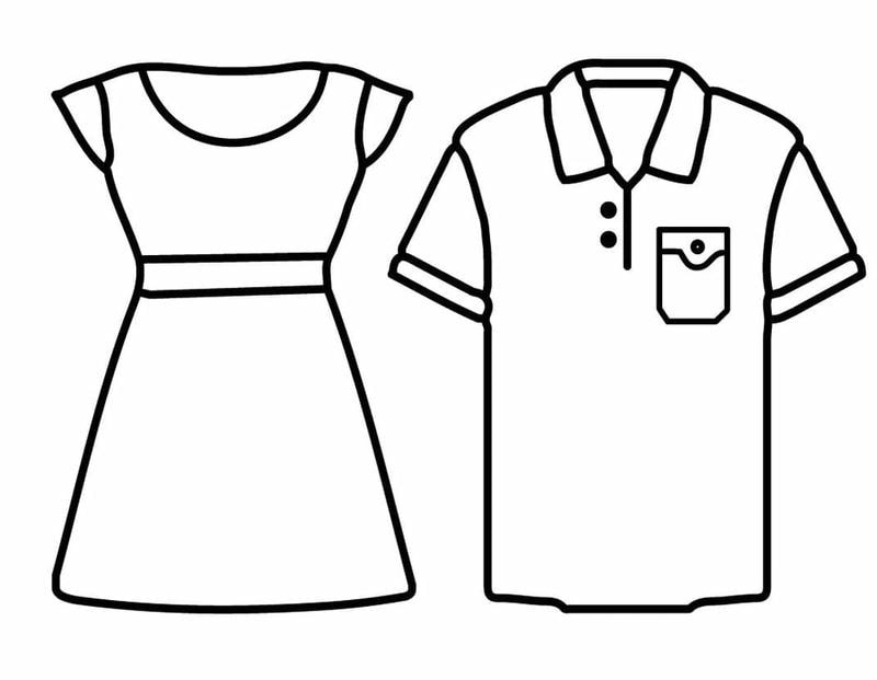 Tô màu trang phục bé trai bé gái nổi bật cùng tranh tô màu cho bé gái