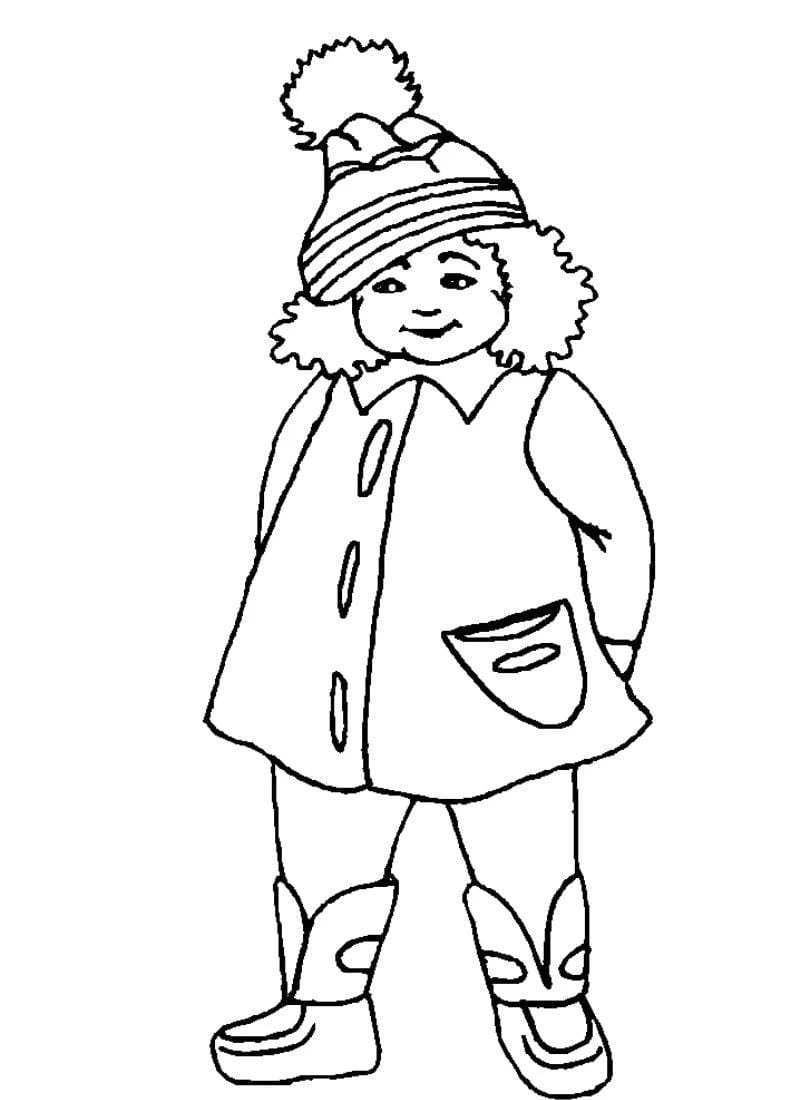 Tô màu trang phục bé gái dễ thương với tranh tô màu cho bé gái