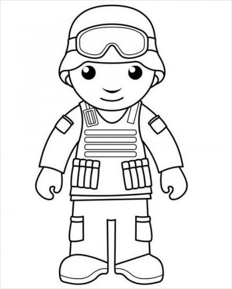 Khám phá tranh tô màu nghề bộ đội đầy tự hào