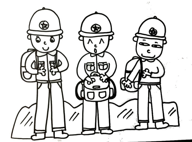 Bé vui với tô màu chú bộ đội mầm non dễ thương