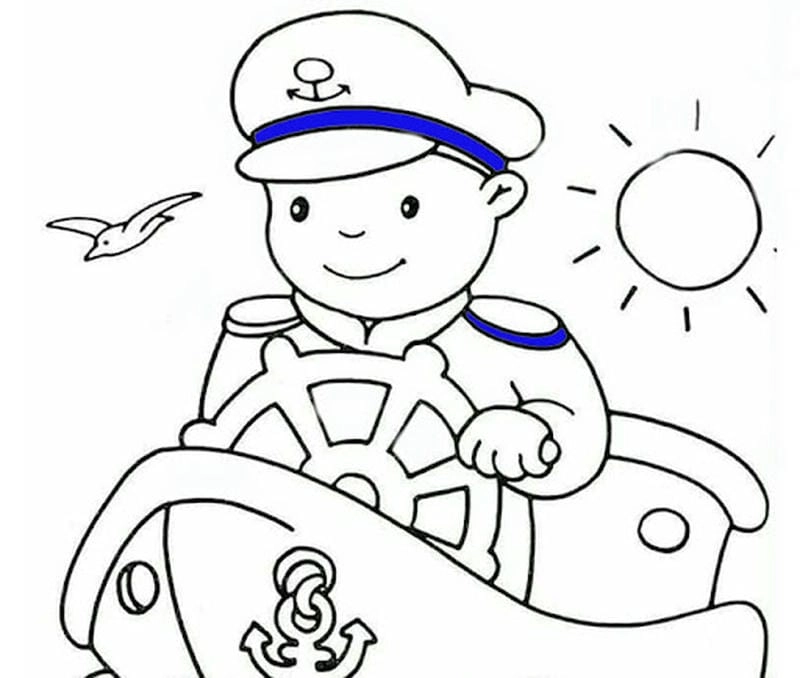 Sáng tạo tranh tô màu trang phục chú bộ đội độc đáo