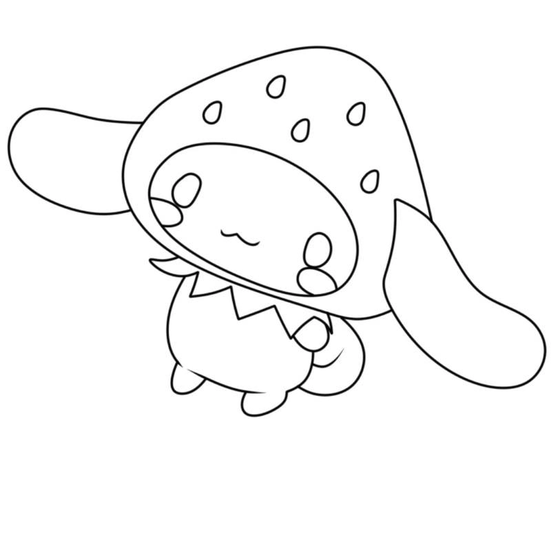 Bé yêu thỏ cinnamoroll tô màu để sáng tạo mỗi ngày