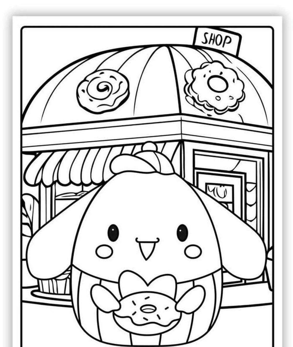 Bé thích tô màu cinnamoroll cute với hình ảnh siêu đáng yêu