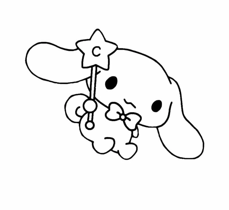 Bé yêu thích tranh tô màu cinnamoroll cho bé siêu đáng yêu