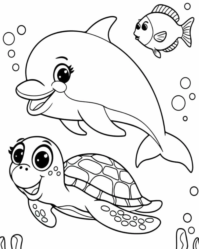 Tô màu dễ dàng với bộ tô màu con cá phù hợp mọi lứa tuổi