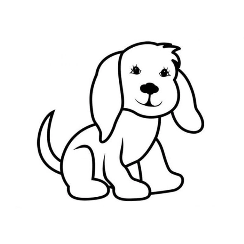 Bé thích mê tô màu con chó cute siêu dễ