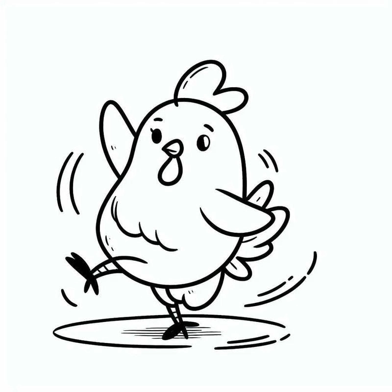 Thỏa sức vẽ tô màu con gà sinh động