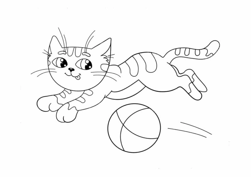 Thỏa sức tranh tô màu con mèo dễ thương