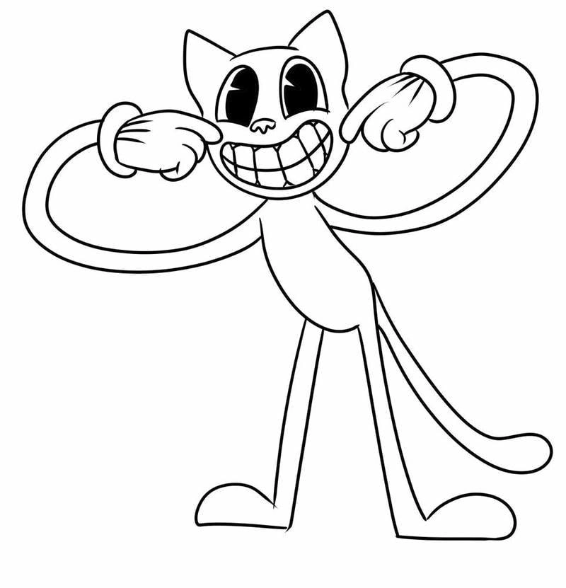 Thử sức tô màu mèo Catnap siêu ngộ