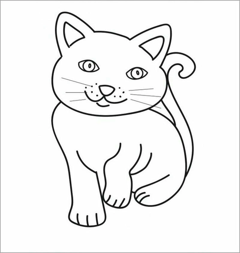 Sáng tạo với con mèo tô màu đáng yêu