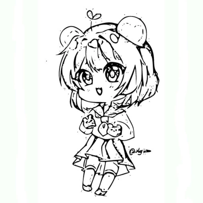 Thử sức tô màu chị mèo Simmy đáng yêu