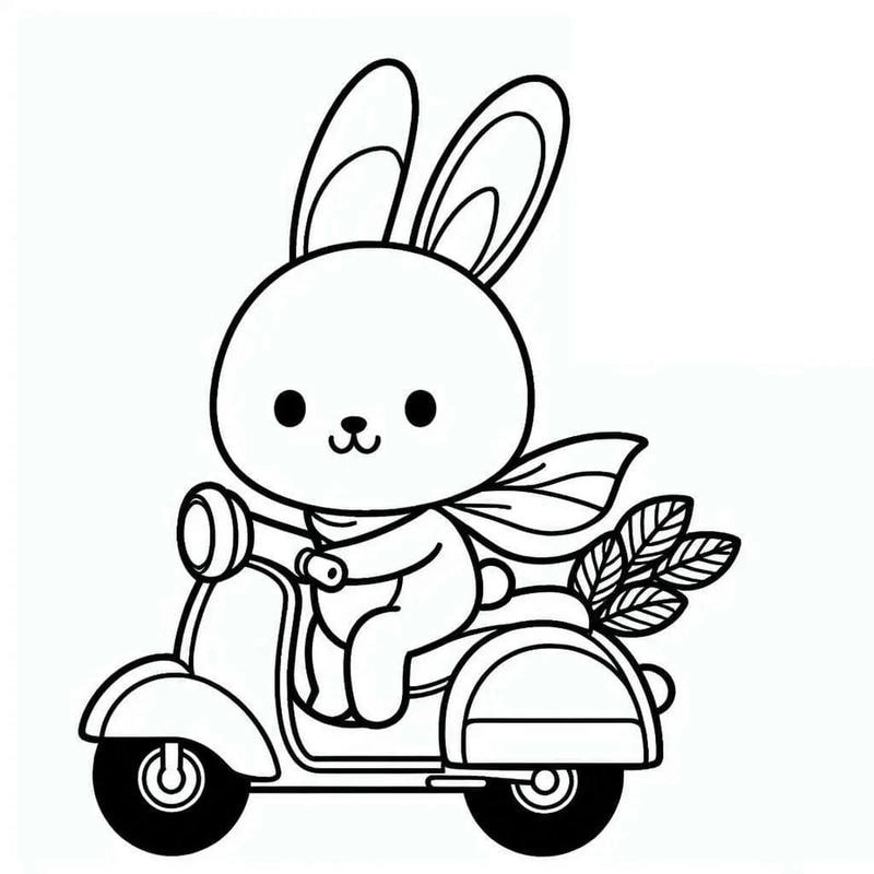 Khám phá tranh tô màu mặt nạ con thỏ ngộ nghĩnh và sáng tạo