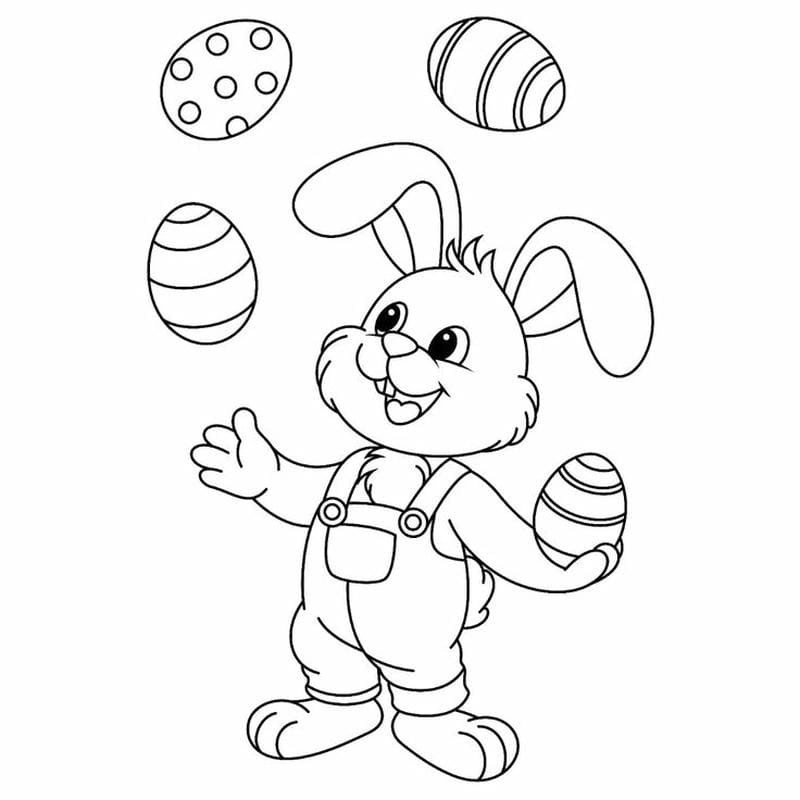 Bộ sưu tập tranh tô màu con thỏ đẹp đa dạng cho bé